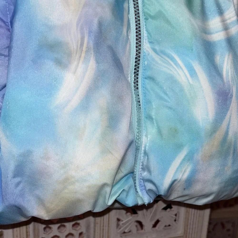 ZeroXposur Blue Swirl Puffer Jacket Size:14/16